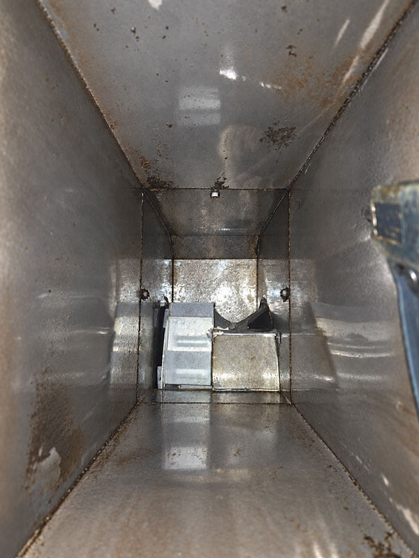 After pressure washing